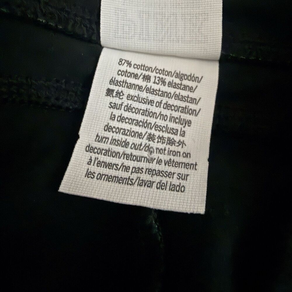 VS Pink Leggings M Black Cotton V Crossover Full Length Activewear Gym Casual - Picture 4 of 9
